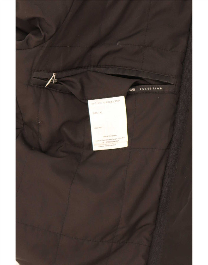 S.Oliver Herren Utility Jacke UK 42 XL Schwarze Wolle
