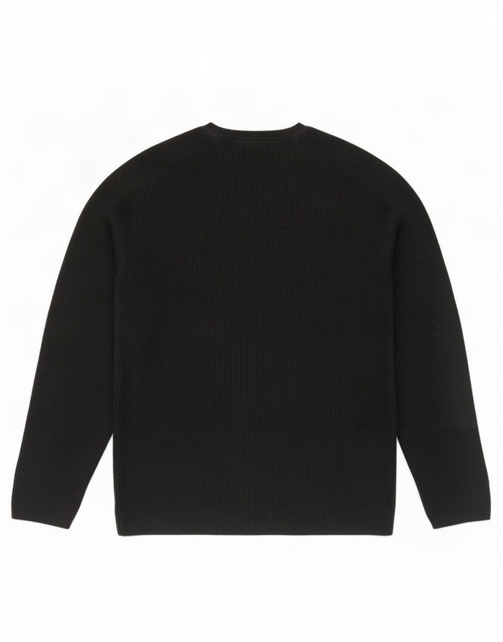 Gap Herren-Top, langärmelig, groß, aus schwarzer Baumwolle