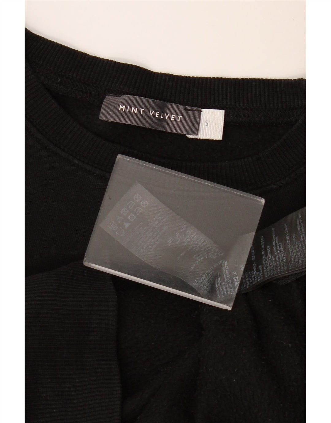 MINT VELVET Langer, übergroßer Damen-Sweatshirt-Pullover, Gr. 10, Größe S, Schwarz