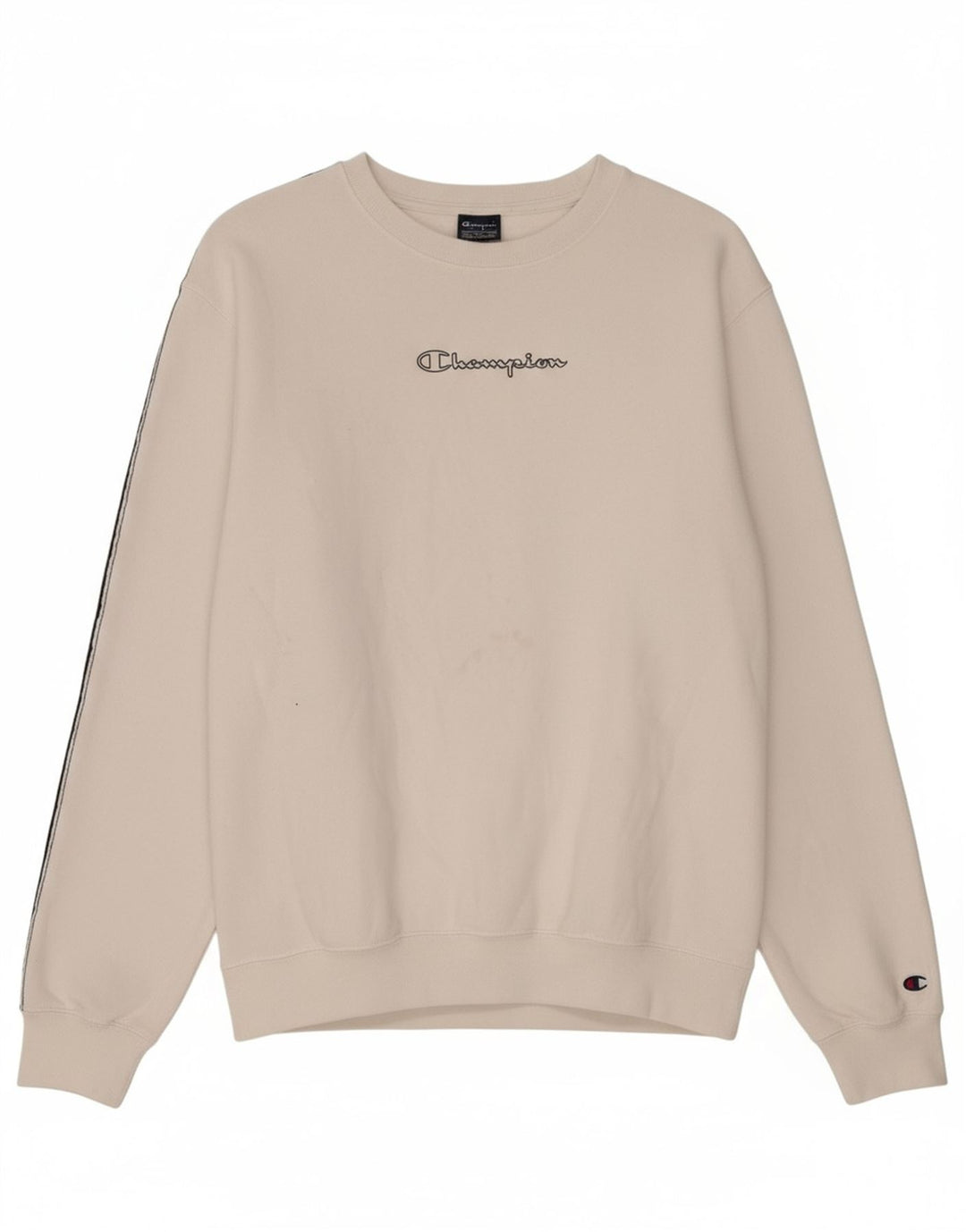 CHAMPION Mens Graphic Sweatshirt Jumper Medium White Colourblock