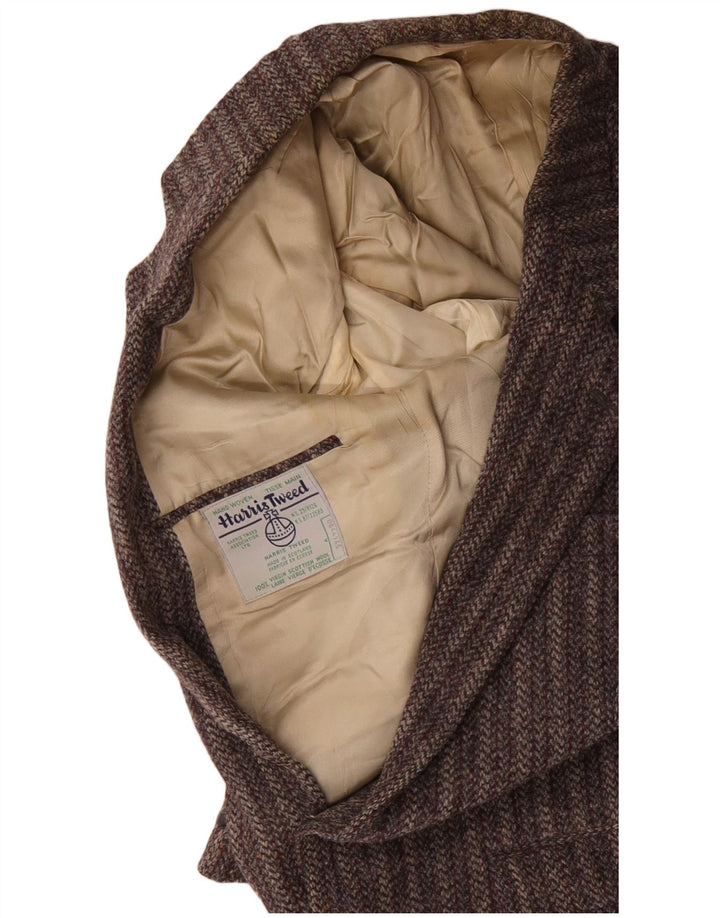 HARRIS TWEED Herren-Blazer mit 2 Knöpfen, UK 38, mittelgrau gestreift