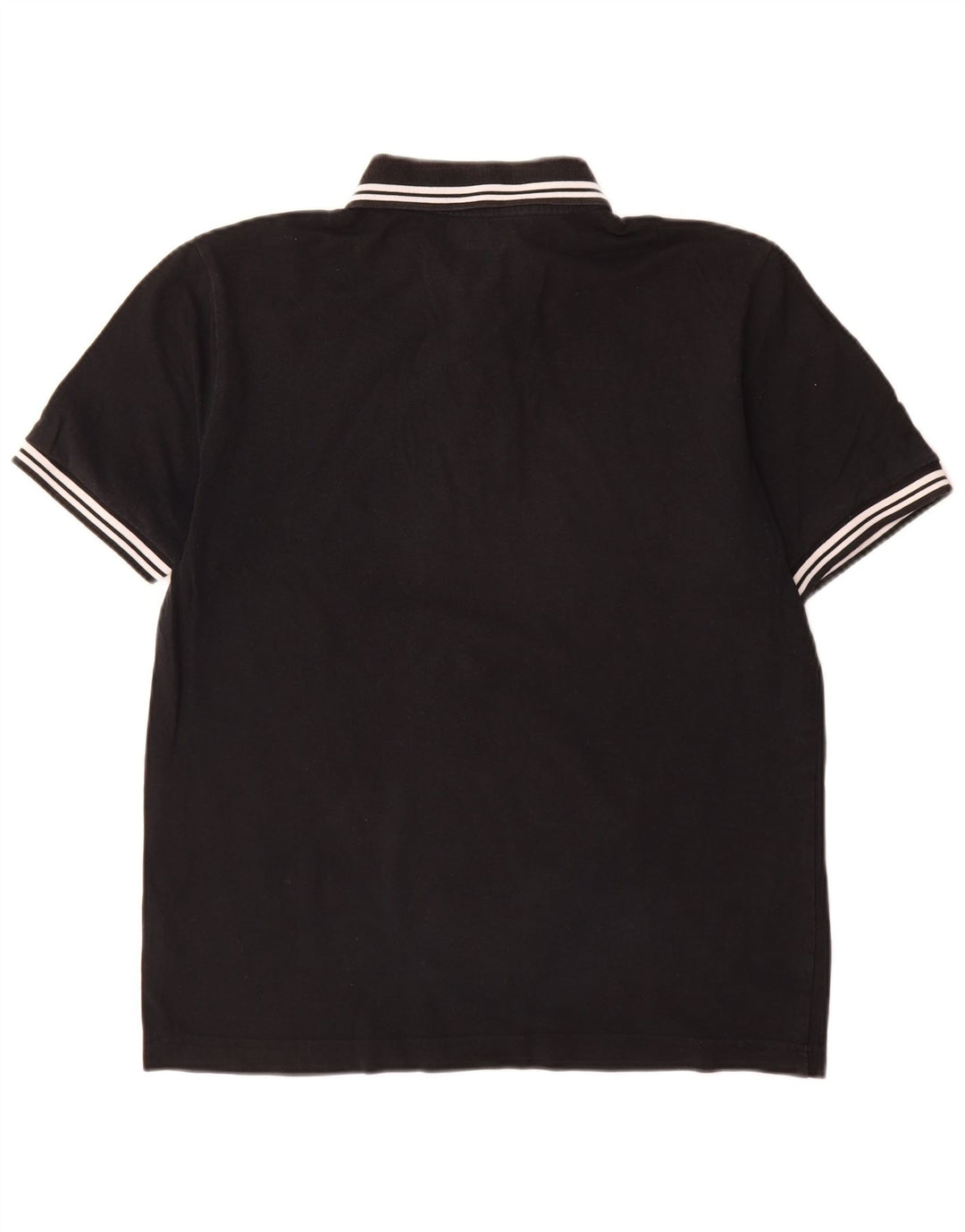 Kappa Herren-Poloshirt, groß, schwarz gestreift