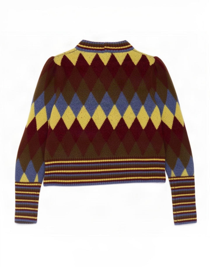 Zara Damen-Pullover mit Rollkragen, Gr. 10, Größe S, mehrfarbig