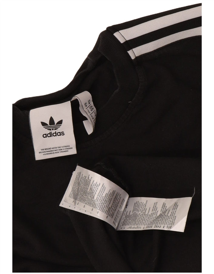 Adidas Herren T-Shirt Top Medium Schwarz Baumwolle