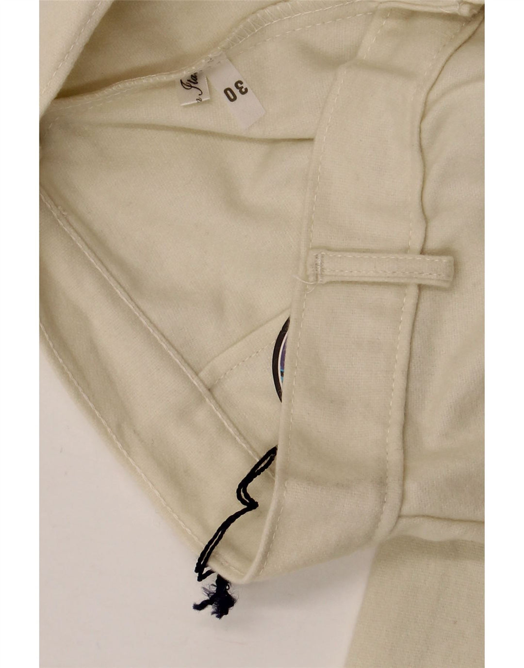VINTAGE Damen Bootcut Freizeithose W30 L34 Beige