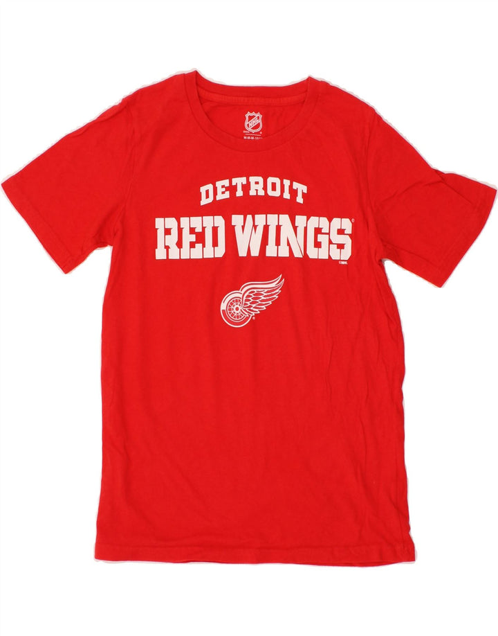 NHL Boys Graphic T-Shirt Top 10-11 Years Medium Red Vintage NHL and Second-Hand NHL from Messina Hembry 