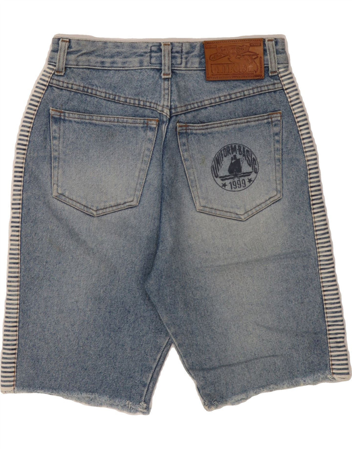UNIFORM Womens High Waist Denim Shorts W28 Medium Blue Vintage Uniform and Second-Hand Uniform from Messina Hembry 