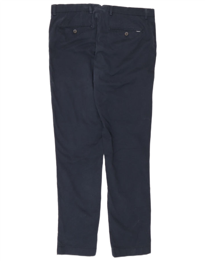 Hackett Slim Chino-Hose für Herren, W34, L31, marineblaue Baumwolle