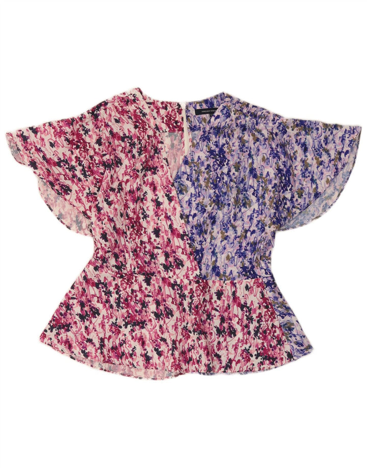 French Connection Damen-Blusenoberteil UK 12 Medium Mehrfarbig