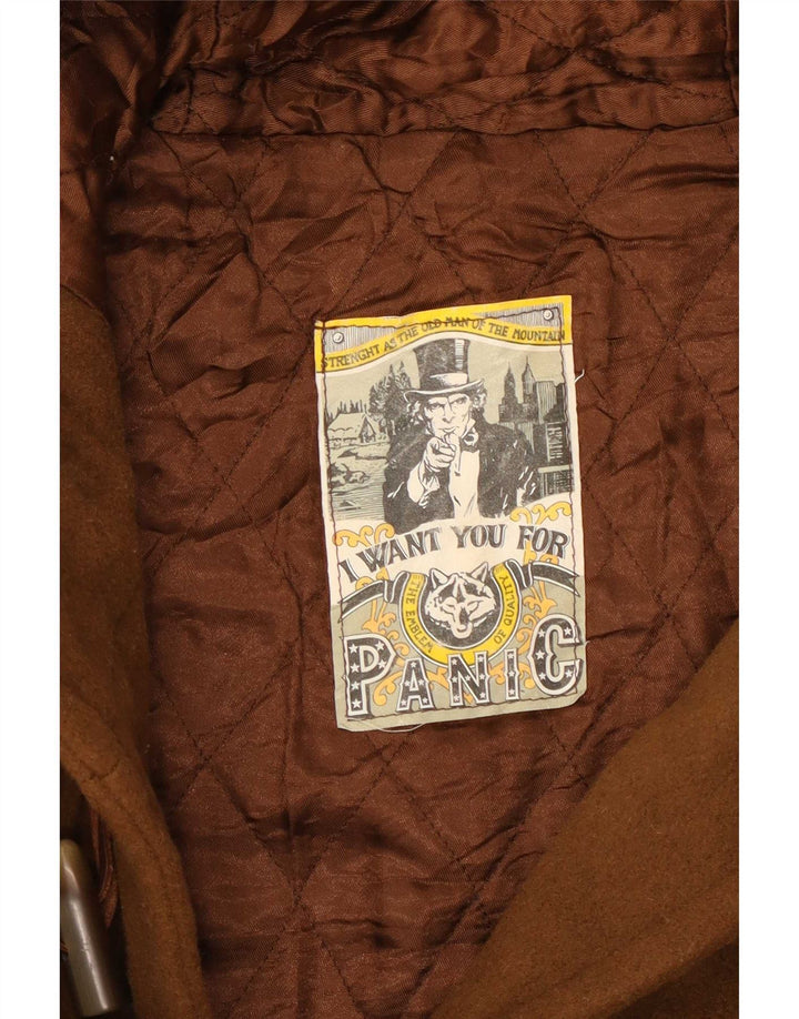 Vintage Herren Kapuzen-Dufflecoat EU 50 Large Brown