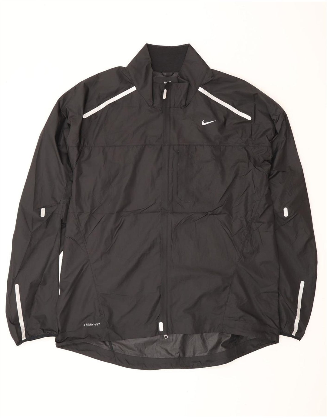 Nike Herren Storm-Fit Regenjacke UK 42 XL Schwarz Polyester