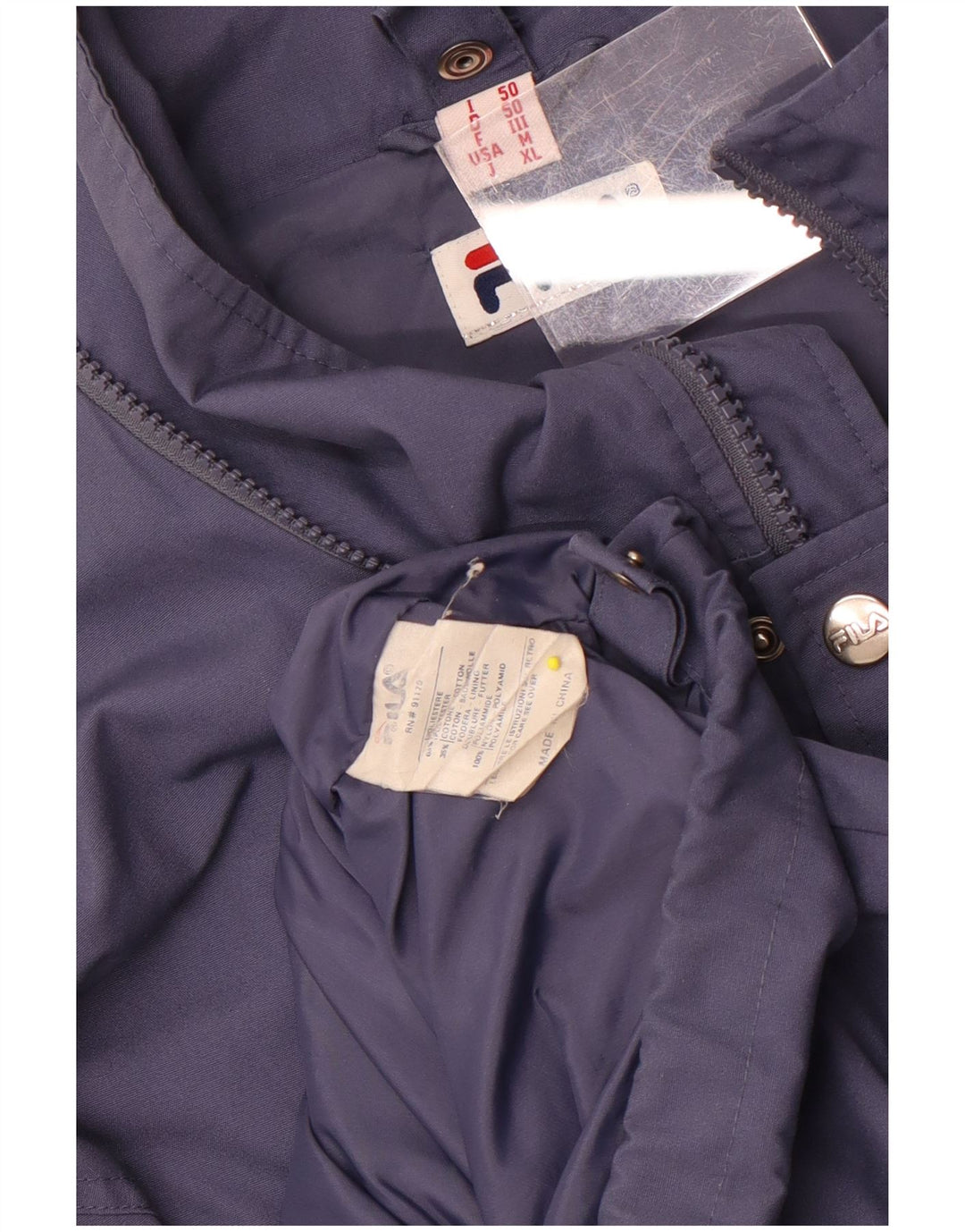 Fila Herren Regenjacke IT 50 Large Marineblau Polyester