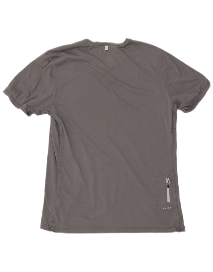 Nike Herren T-Shirt Top Large Grau Polyester