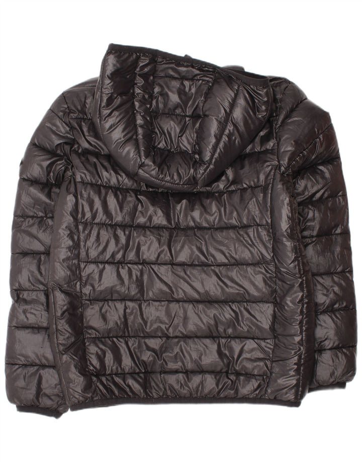 Replay Wattierte Jacke mit Kapuze für Jungen, 9–10 Jahre, schwarzes Polyester