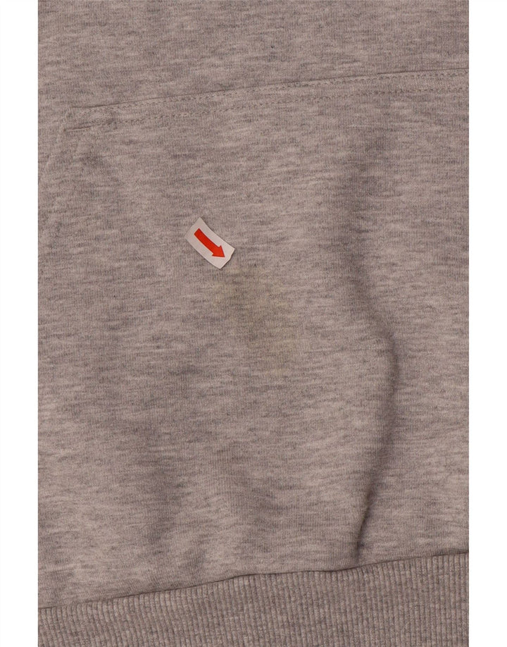 Adidas Herren Kapuzenpullover mit Grafik, klein, grau gefleckte Baumwolle