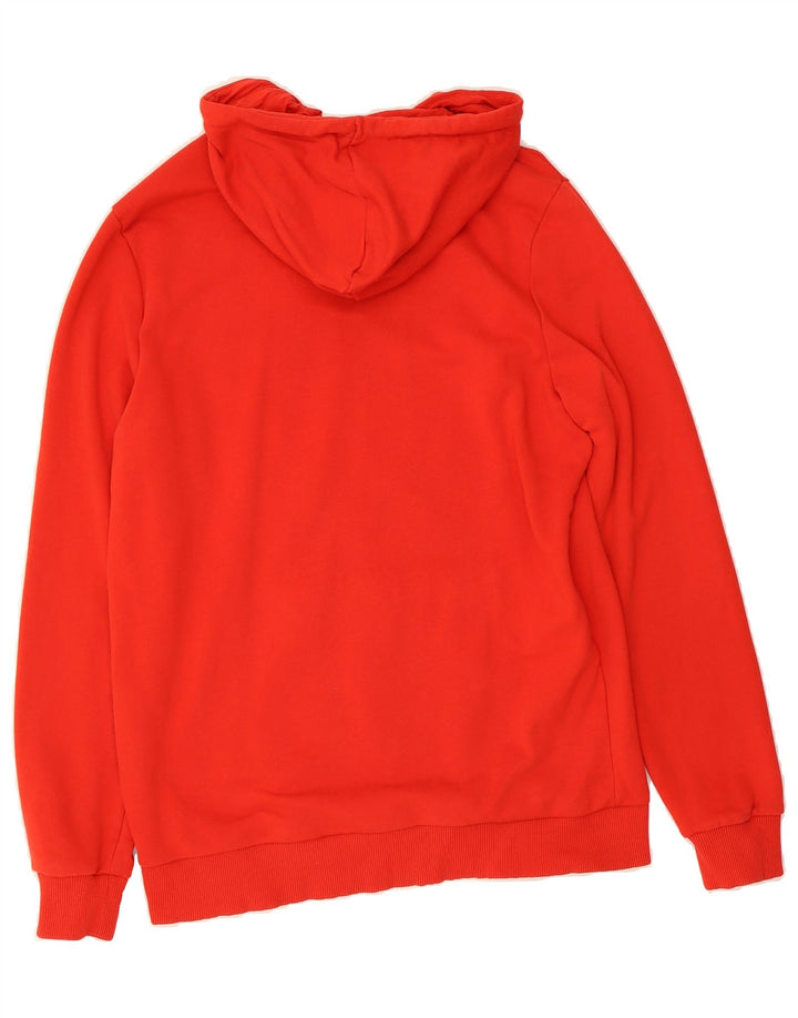 PUMA Mens Graphic Hoodie Jumper Large Red Cotton Vintage Puma and Second-Hand Puma from Messina Hembry 