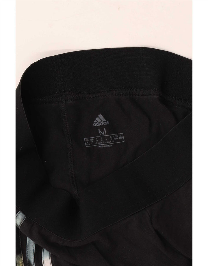 Adidas Damen Leggings UK 12-14 Medium Schwarz
