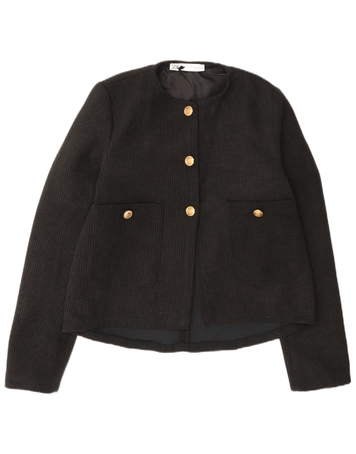 Zara Damen-Blazer mit 3 Knöpfen, Gr. 10, Schwarz