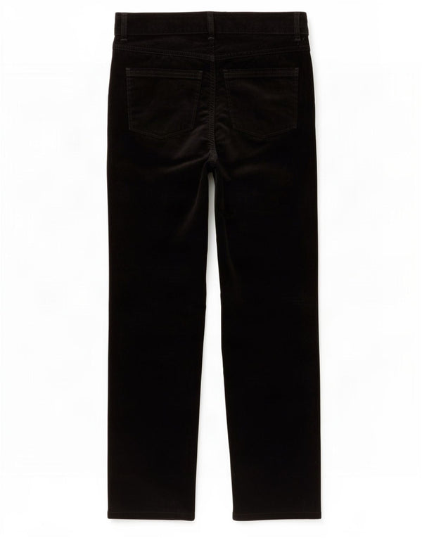 Marks & Spencer Damen Gerade Cordhose UK 10 Small W29 L29 Schwarz
