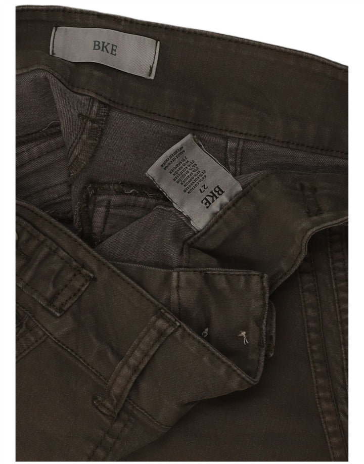 BKE Damen Jeansshorts W27 Small Khaki Baumwolle