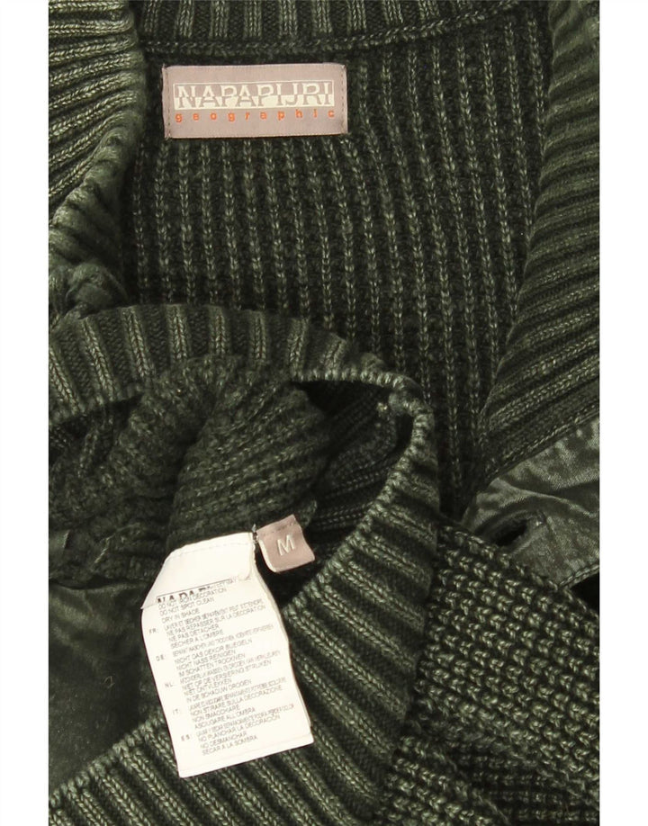Napapijri Herren Geographic Cardigan Pullover Mittelgrün