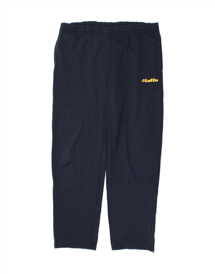 LOTTO Mens Tracksuit Trousers UK 40/42 Medium  Navy Blue Polyester Vintage Lotto and Second-Hand Lotto from Messina Hembry 