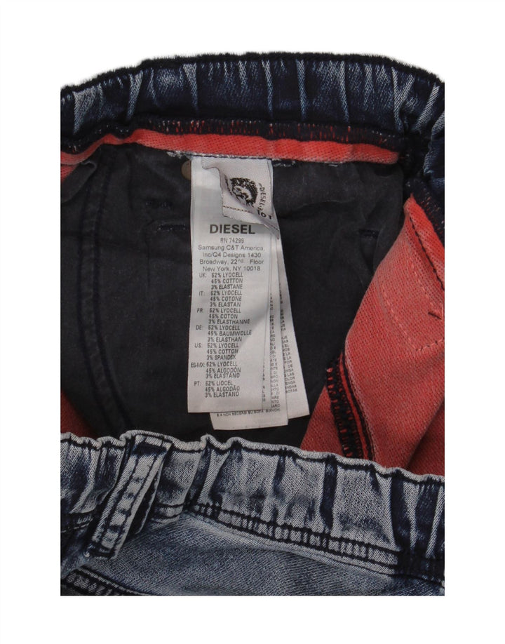 DIESEL Capri-Jeans für Jungen, 15–16 Jahre, W32, L23, blaues Lyocell