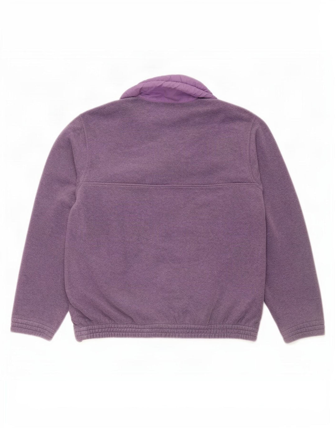 Astrolabio Herren-Fleecepullover mit Knopfkragen, mittelviolett