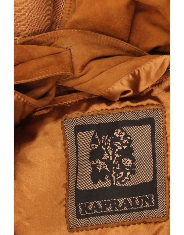 Kapraun Herren Wildleder Bomberjacke UK 42 XL Braun