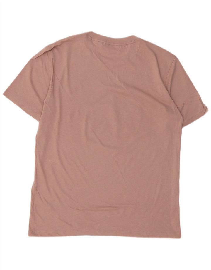 HUGO BOSS Herren-T-Shirt mit Grafik, Größe L, rosa, Baumwolle