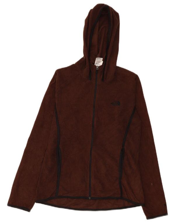 The North Face Damen-Fleecejacke mit Kapuze, UK 12, mittelbraun, Polyester