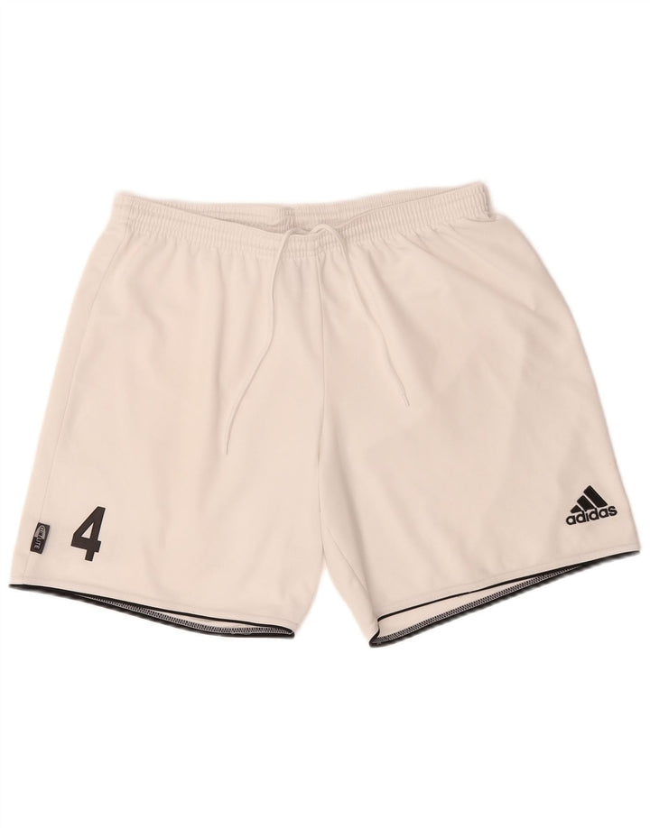 Adidas Herren Climalite Graphic Sport Shorts Großes weißes Polyester