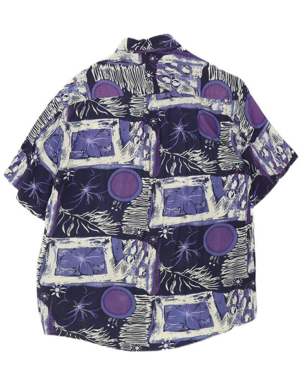 Rob Roy Mens Short Sleeve Shirt XL Multicoloured Patchwork Rayon