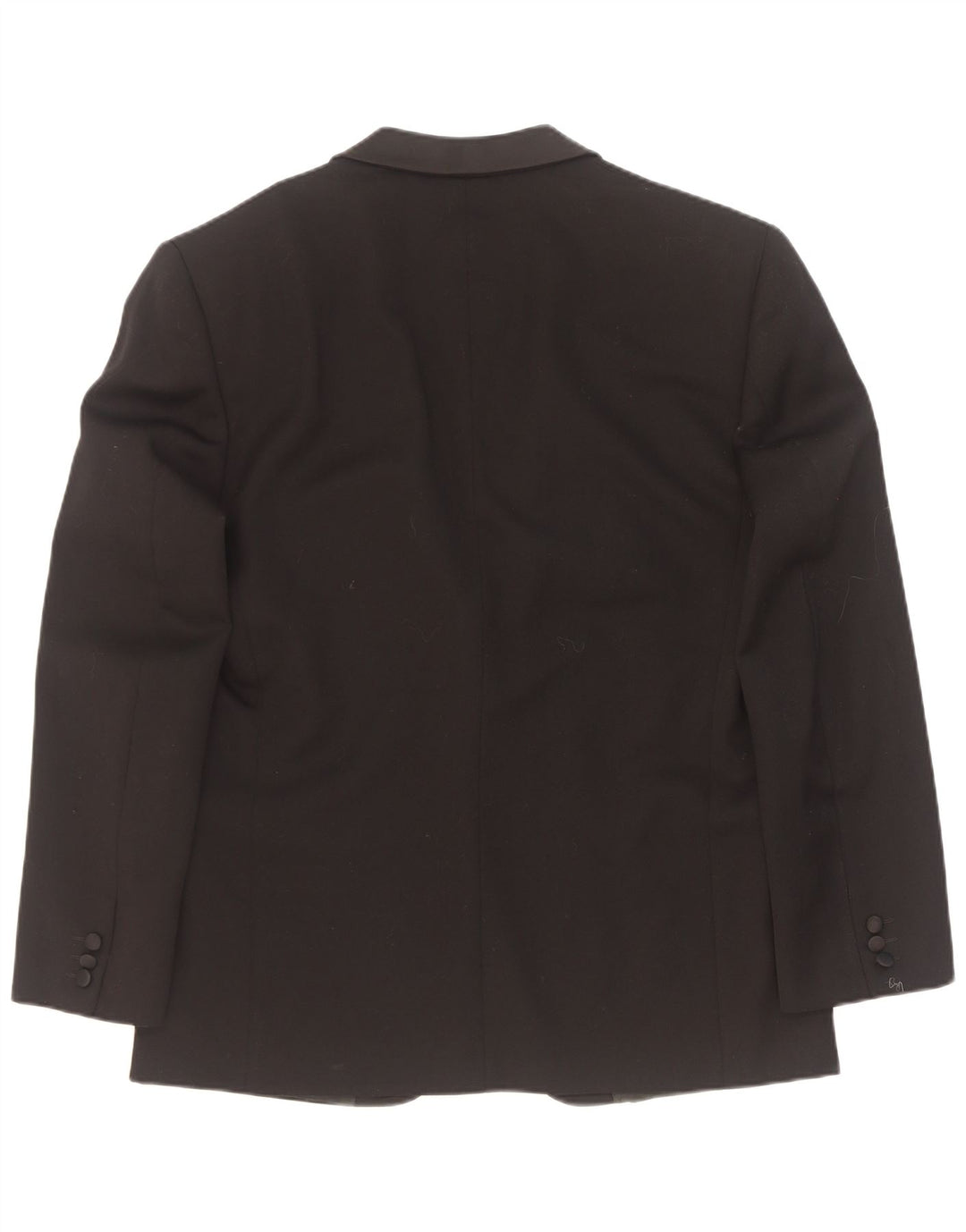 Roberta di Camerino Herren 1 Knopf Blazer Jacke IT 52 XL Schwarze Wolle