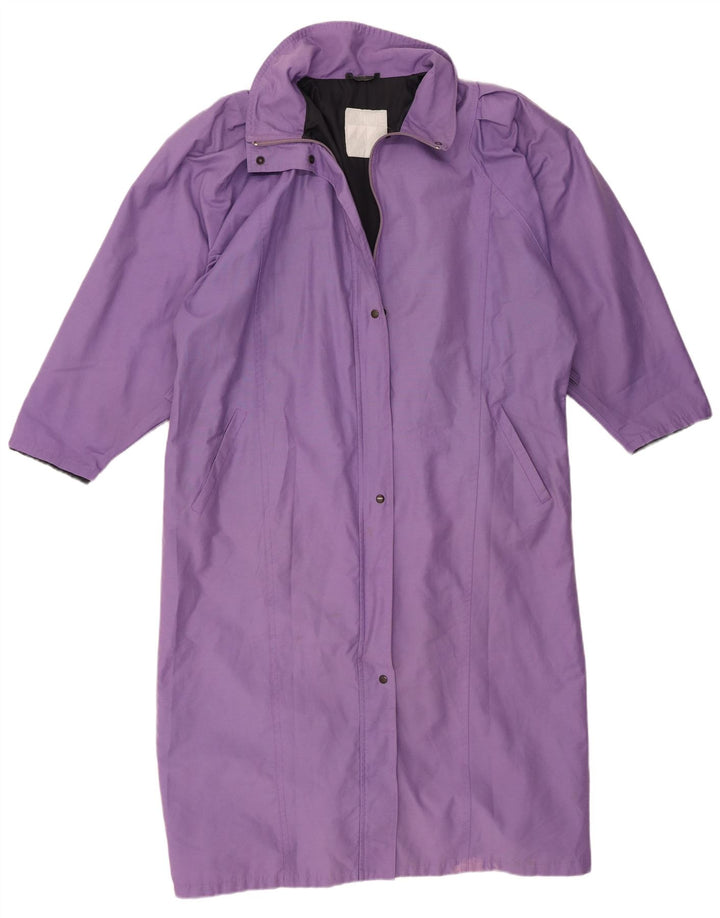 Vintage Damen Übergroßer Mantel UK 18 XL Lila