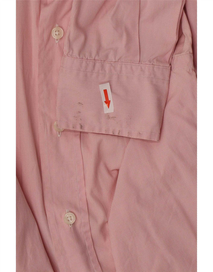 Massimo Dutti Herrenhemd Größe 44 XL Rosa Baumwolle