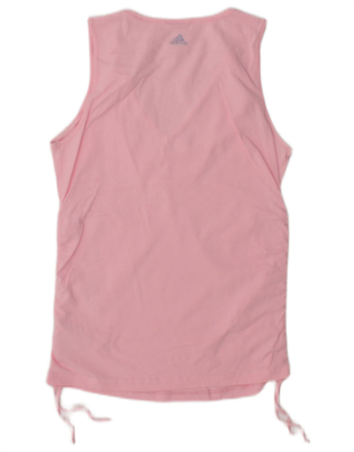Adidas Damen Graphic Vest Top UK 12 Mittelrosa Baumwolle