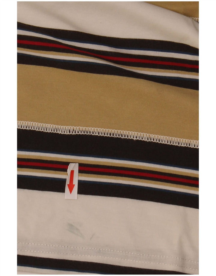 Gas Damen Top Langarm UK 16 Large Mehrfarbig gestreift