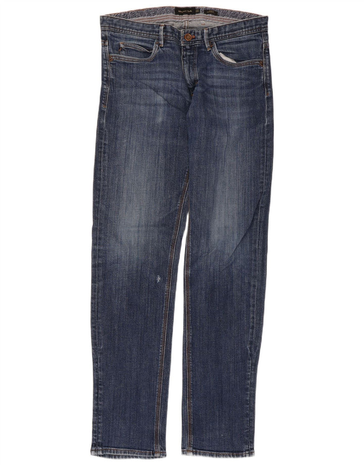 Massimo Dutti Herren Slim Jeans EU 42 Large W32 L32 Blau