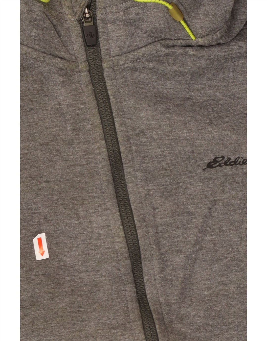 EDDIE BAUER Herren-Kapuzenpullover mit Reißverschluss, groß, grau, Polyester