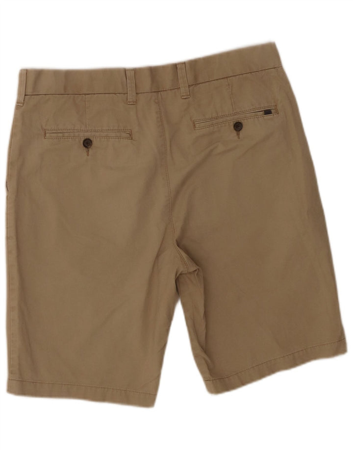 Marks & Spencer Herren-Chinoshorts W34, Größe L, Beige, Baumwolle