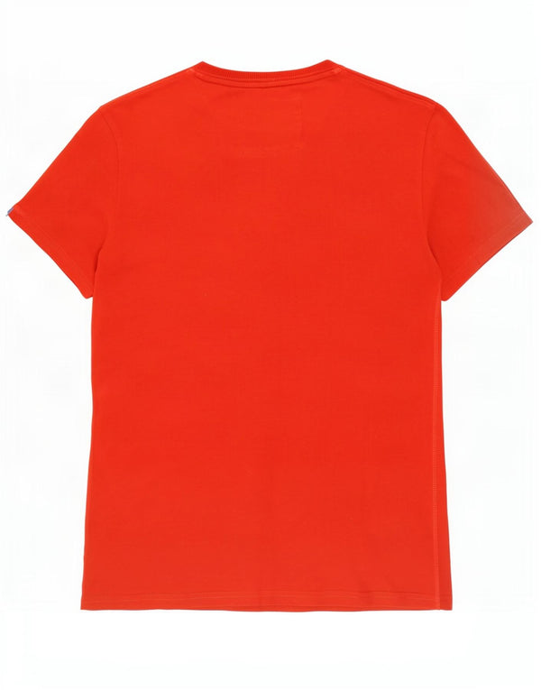 Superdry Herren Grafik-T-Shirt-Oberteil aus mittelroter Baumwolle