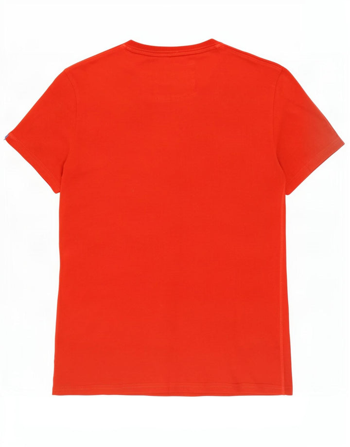 Superdry Herren Grafik-T-Shirt-Oberteil aus mittelroter Baumwolle