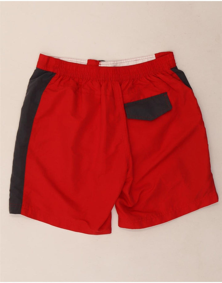 Kappa Herren-Badeshorts mit Grafik, groß, rot, Farbblock