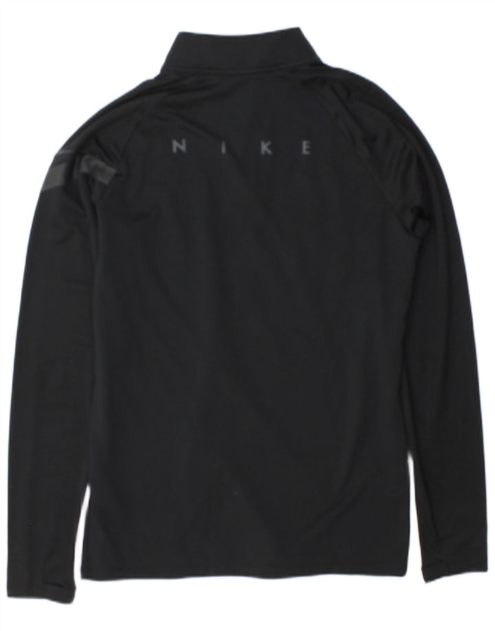 Nike Herren Dri Fit Graphic Zip Neck Pullover Trainingsanzug Top Small Schwarz