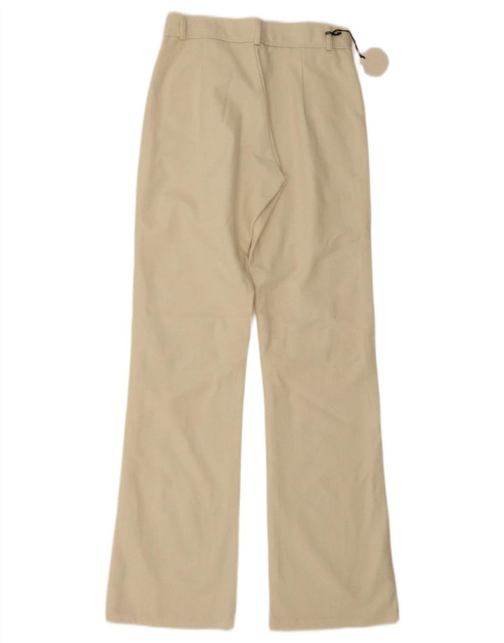Vintage Damen Bootcut Freizeithose IT 40 Small W26 L32 Beige