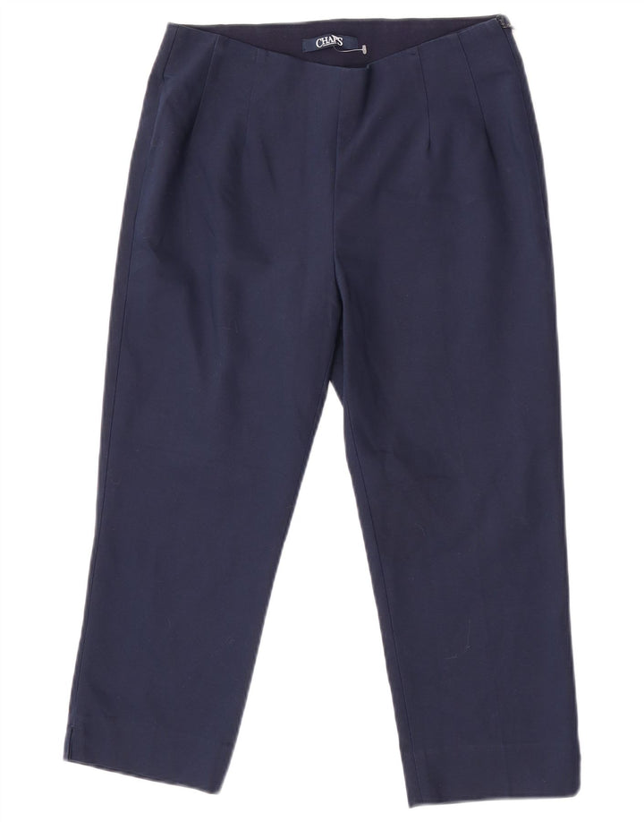 Chaps Damen Caprihose US 6 Medium W27 L21 Marineblau Polyester