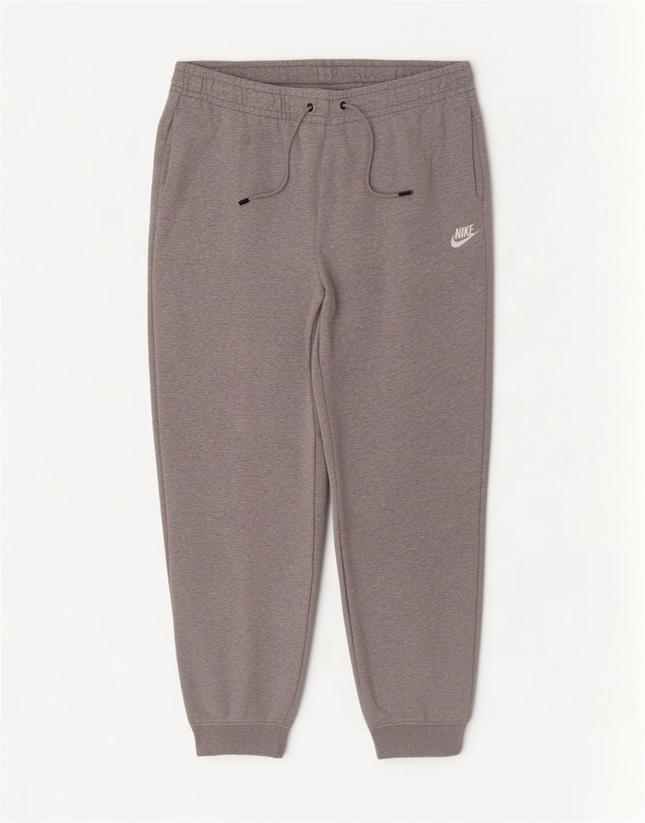Nike Herren-Trainingshose, Jogginghose, Größe L, Grau meliert