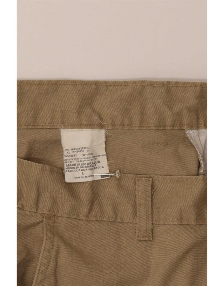 Dickies Damen Chino-Shorts US 8 Medium W30 Khaki Baumwolle