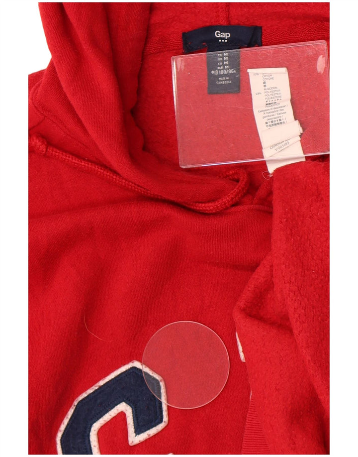 Gap Womens Graphic Oversized Hoodie Pullover UK 14 Mittelrote Baumwolle
